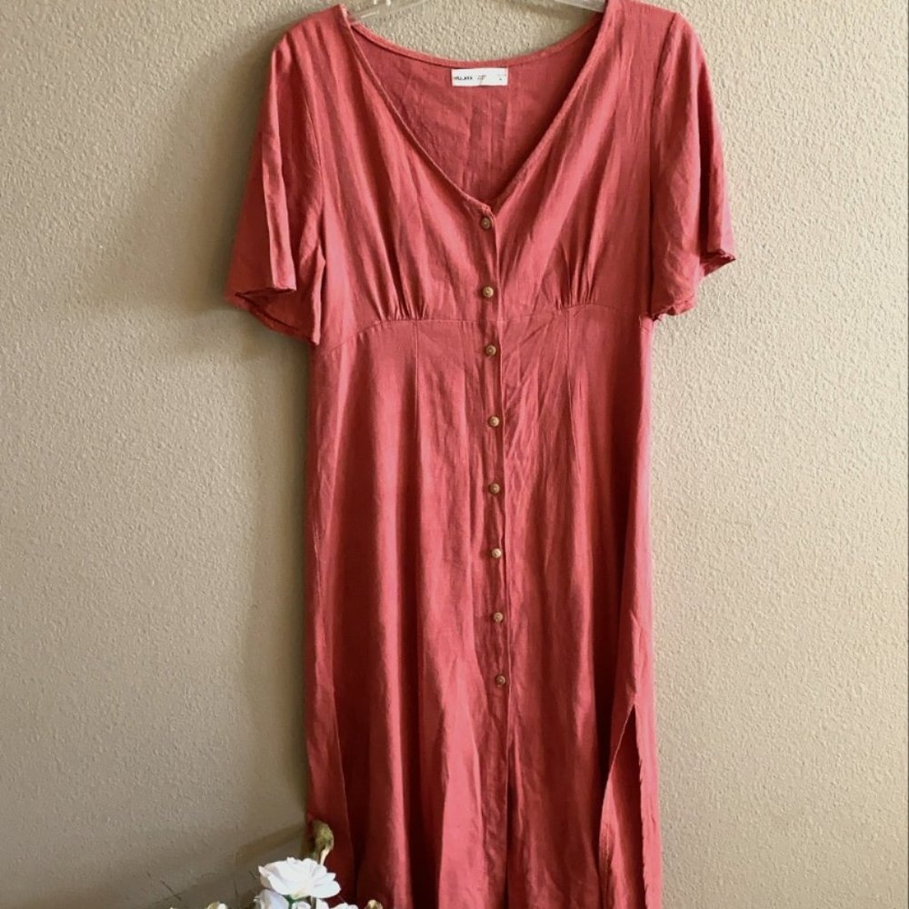 Mulaya Pink Sun-Dress